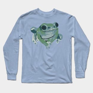 Pop Art Frog Portrait Long Sleeve T-Shirt